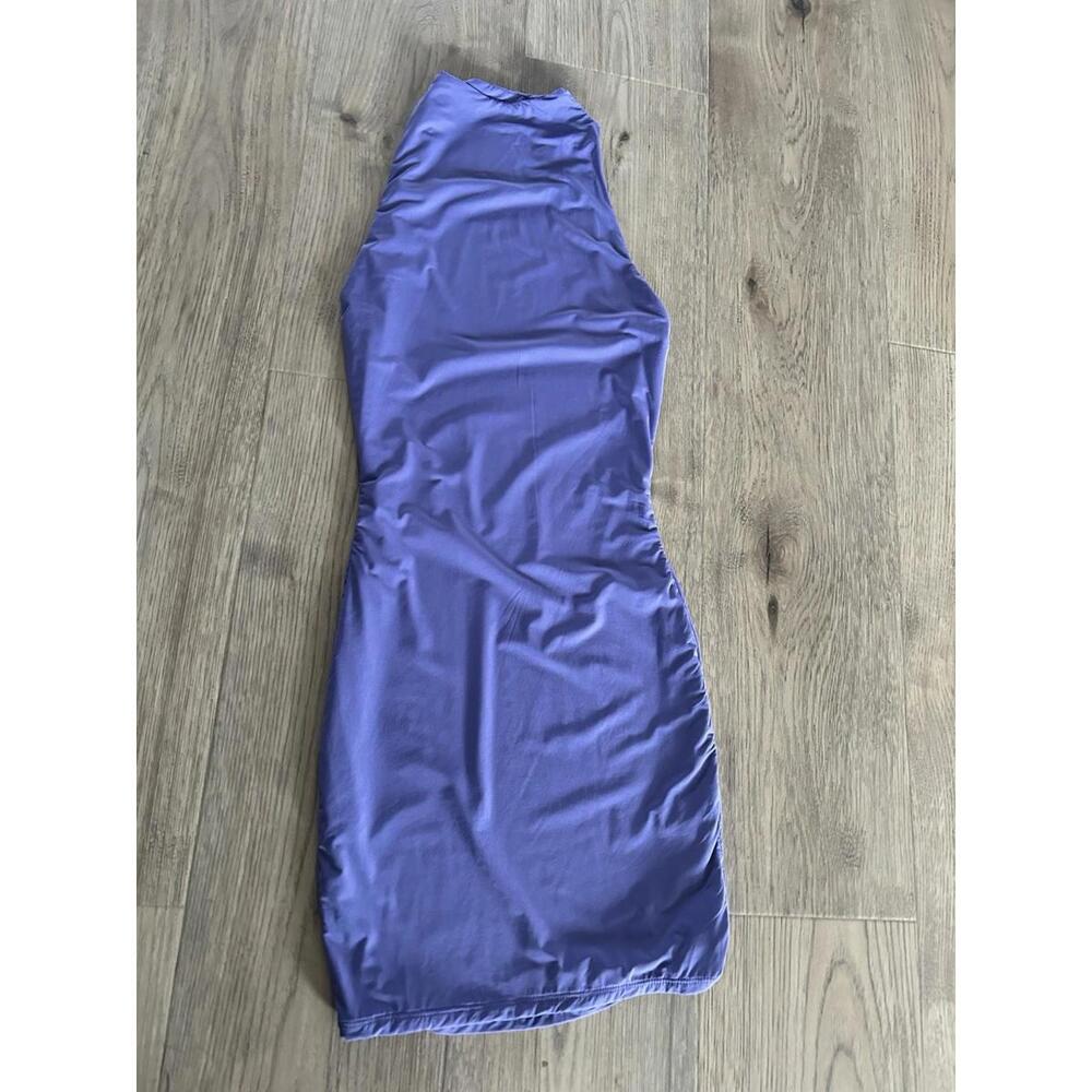 Naked Wardrobe Sleeveless Mini Dress Size XSmall Women Stretch Bodycon Purple